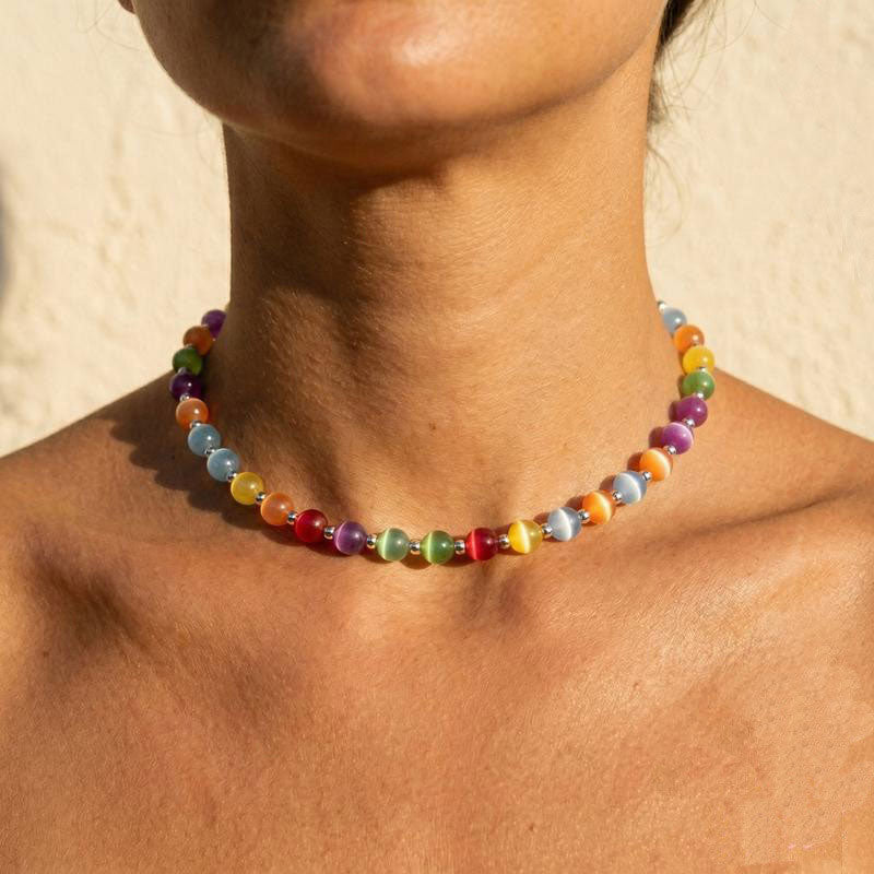 🌈 UV Color-Changing Rainbow Beaded Jewelry