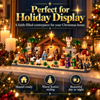 ⭐ 24-Day Buildable Nativity Advent Calendar | Family Christmas Tradition Vibe