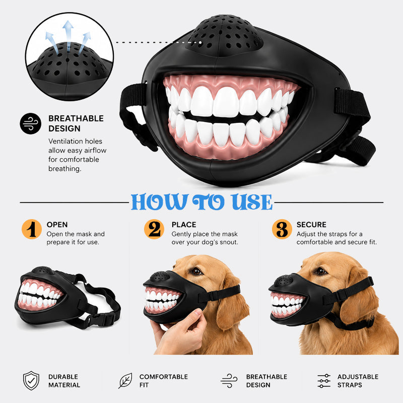😂 Hilarious Smiling Dog Muzzle｜Viral‑Worthy Pet Photo Accessory