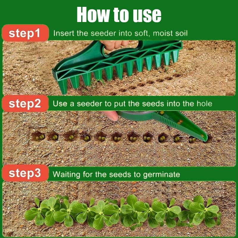 🌱 Transform Your Garden - ✨Professional Garden Dibber – Effortless Seed Planting Tool