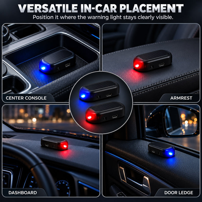 ☀️ Solar Fake Car Security Light — Stop Thieves From Targeting Your Parked Car!