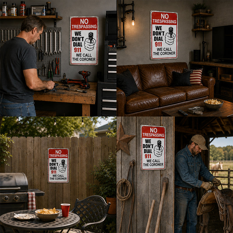 🚫No Entry Decorative Plate