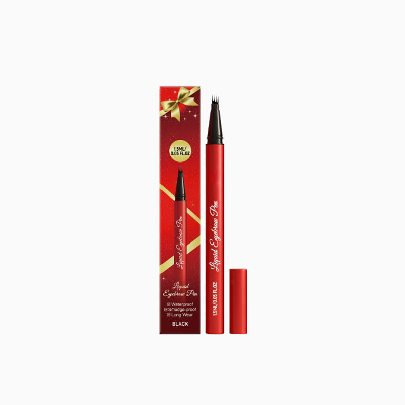 ✨ Elegant Collectible Long-Lasting Liquid Eyebrow Pen, Waterproof Defined Brow Makeup Holiday Gift for Her
