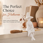 Witch Figurine - Cozy Halloween Fireplace & Bookshelf Decor🏡🧙♀️