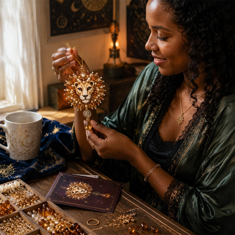 Make Your Own Zodiac Beaded Charm ✨ DIY Blessing Ornament Kit