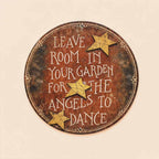 🌿 Rustic Dancing Angel Wall Decor, Charming Porch & Yard Hanging Plaque