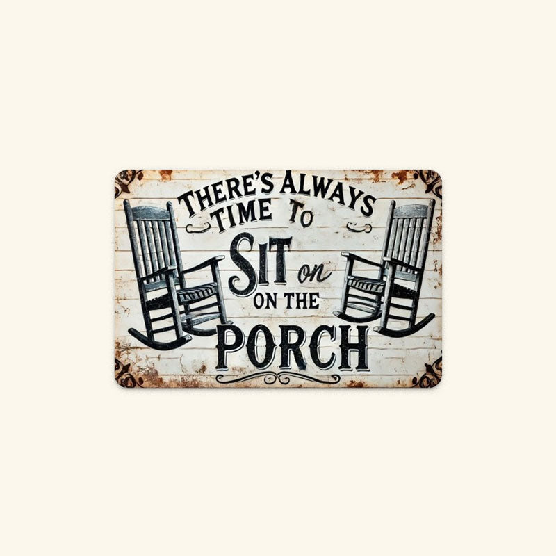 🌾🏡 Porch Therapy Vintage Metal Sign