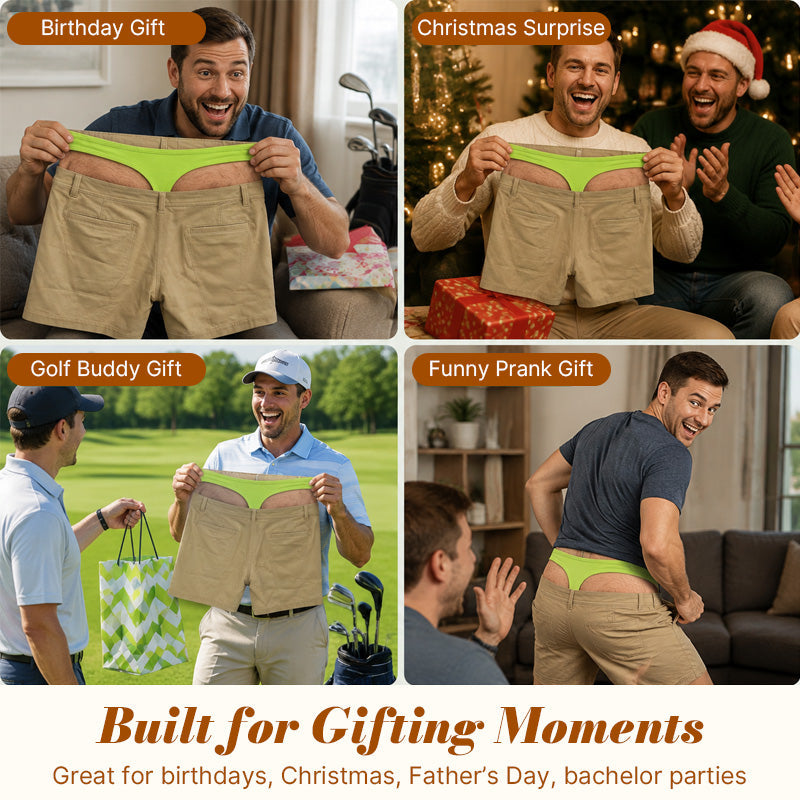 😎Funny Golf Briefs for Men - Cheeky Gift Shorts