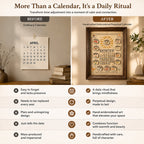 📅Hand-Embroidered Perpetual Calendar Wall Art