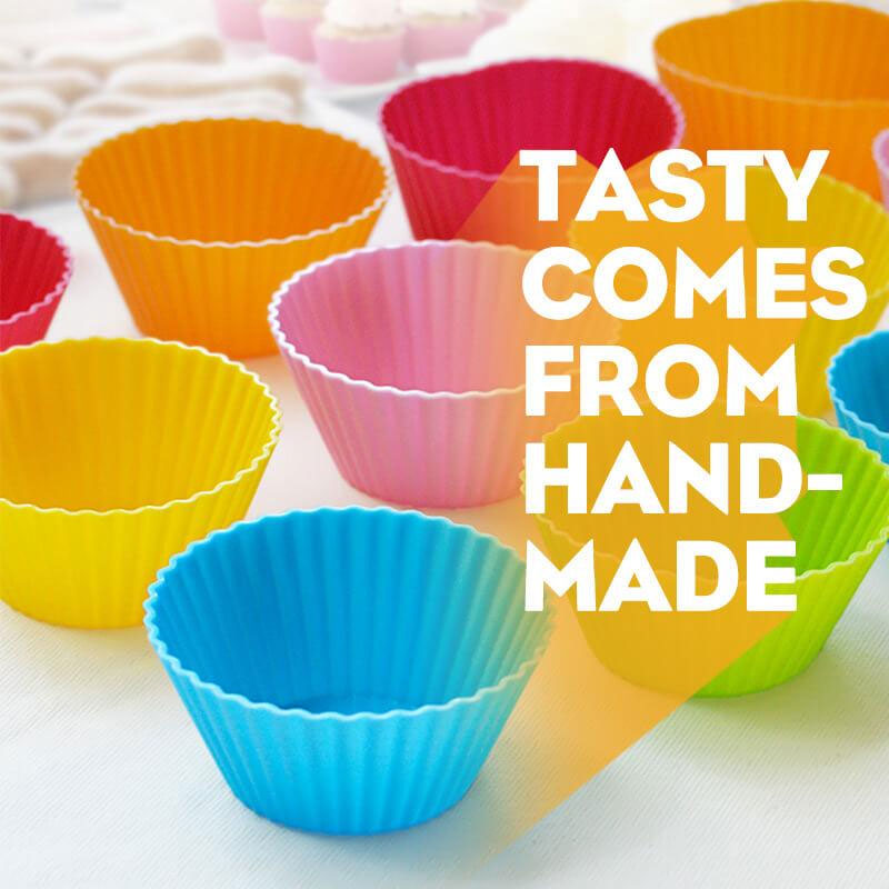 🧁 Reusable Silicone Baking Cups for Home Baking（10PCS）