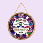 🌈This Is My Happy Place Hanging Sign
