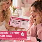 🎀 2027 Motivational Desk Calendar | Cheeky Pink Y2K Vibe