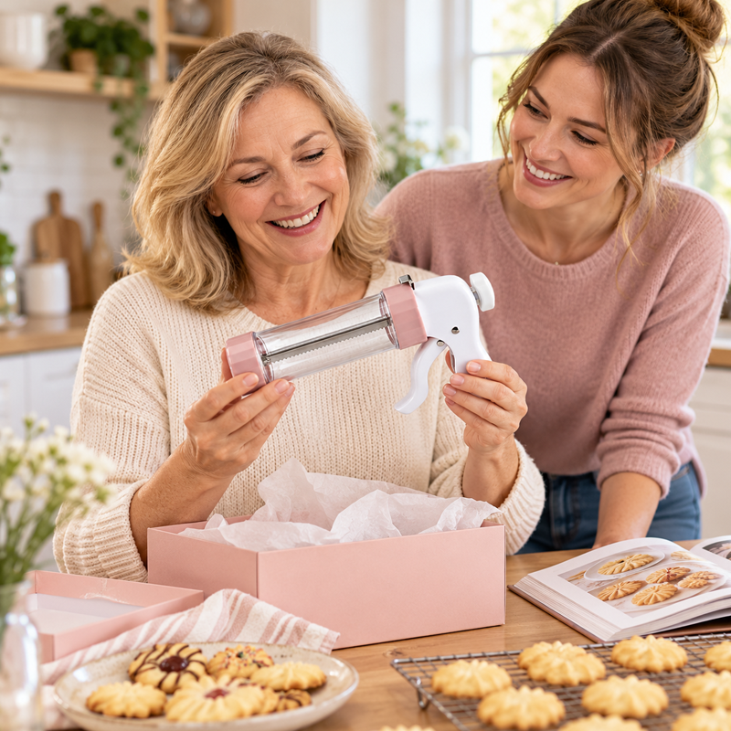 🍪 2-in-1 Cookie Press & Piping Set | Baking Party Vibe