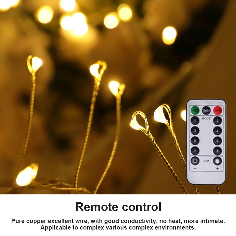 💛 3‑Tone Christmas Fairy Lights, Flexible Bendable Wire For Tree, Garland & Staircase Decor