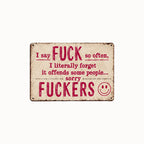 😈 Funny Vintage Wall Sign