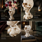 💀Skull Resin Planter - Halloween Goth Desktop Decor