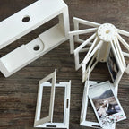 Rotating Mini Photo Album Frame – Flip Display for Instant Photos & Photo Cards📸