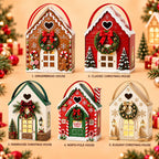 🏠 Christmas Magic House Gift Box – Creative 3D Handheld Holiday Gift Packaging