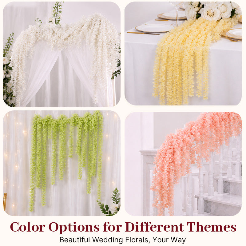 🌸 Dreamy Hanging Floral Garland ✨ Lush Decor for Weddings & Parties