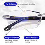 🔥Stylish reading glasses with autofocus｜Blue light filter · All-day comfort and crystal-clear vision