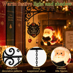 📚 Hanging‑Style Xmas Shelf Lamp, Santa / Reindeer / Snowman For Cozy Reading Nook Holiday Styling