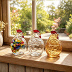 🐔Little Rooster Glass Animal Ornament