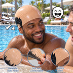 😂 Funny Bald Illusion Swimming Cap | Prank Pool Party Accessory