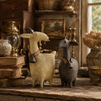 🔔 Farmhouse Goat Figurine Set, Charming Home Accent & Unique Housewarming Gift