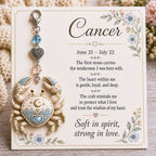 🌙Carry Your Zodiac Magic Every Day ✨ | Meaningful Birthstone Charm Keychain Gift