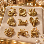 ♈ Vintage Zodiac Sign Brooch – Personalised Astrology Accessory!