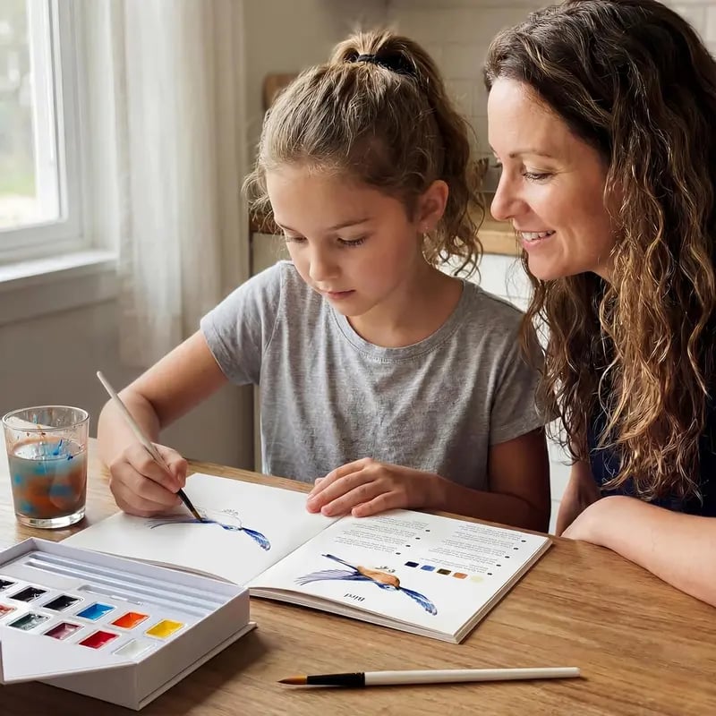 ✍️Beginner Watercolor Paint Set🎨Watercolor Animal Workbook