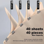 Compact Reusable Document Clips – Neat, Stylish & Easy Organisation