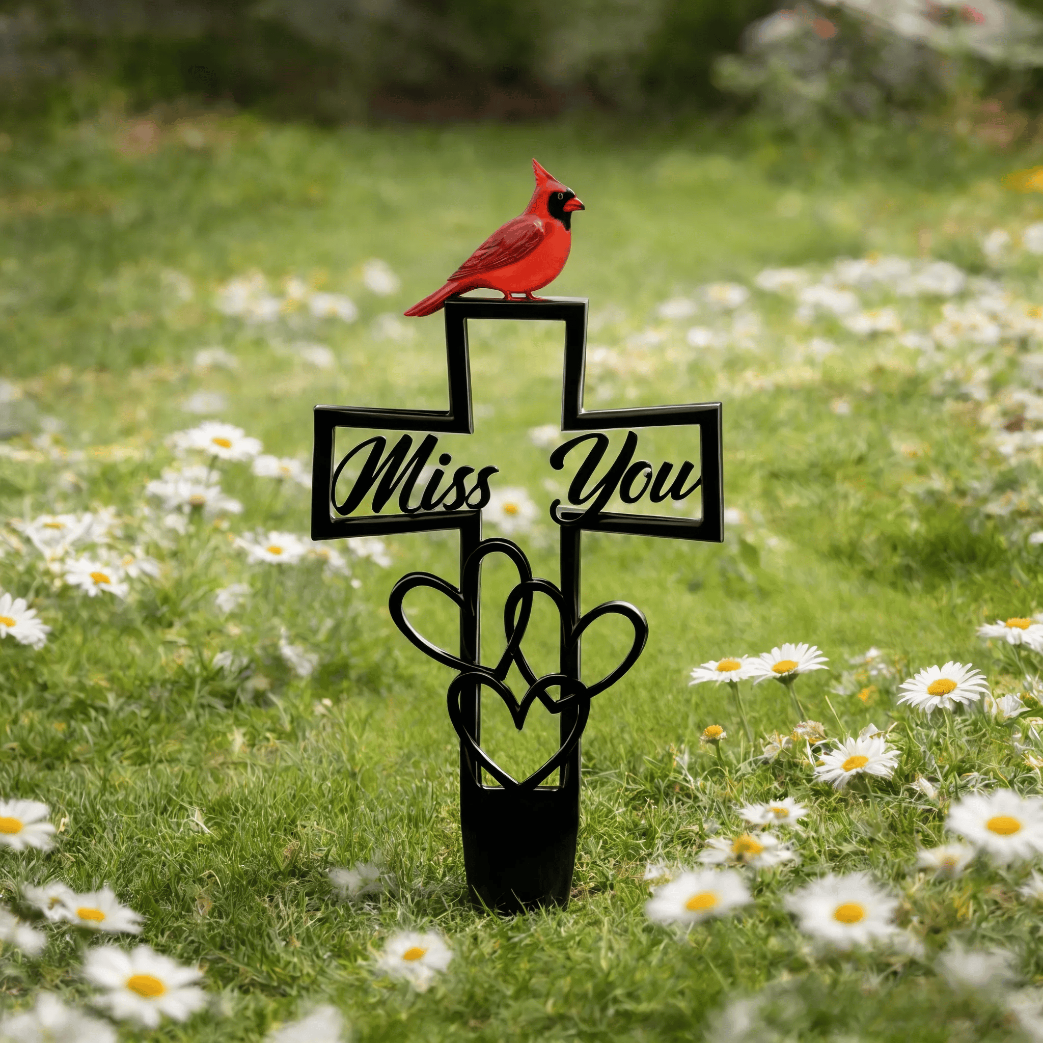 🐦LAST DAY SALE -💖Metal Cemetery Memorial Plaque for Remembrance✝️