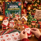 🎄DIY Paper Christmas Craft Kit – 250 Sheets, 5 Festive Themes🌟