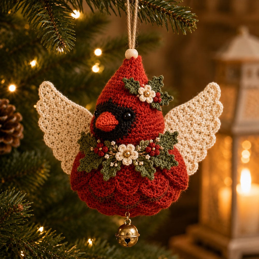 ✨ Animal Angel Crochet DIY Kit | Hand‑Stitch Guardian Ornament for Holiday & Gifting