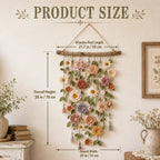 🌼 Boho Crochet Flower Wall Hanging Decor