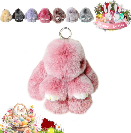 ⏳LAST DAY SPECIAL PRICE: ￡8.99!!🐰Handmade Soft Bunny PomPom Charms