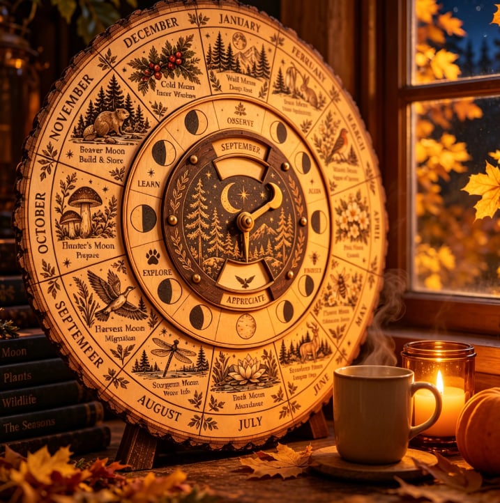 🔥Last Day 49% OFF - 🌙🌲Moon & Nature Observation Wheel🌕