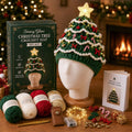 🎄 Beginner‑Friendly Light‑Up Christmas Tree Crochet Hat DIY Kit | Festive Craft Set for New Crocheters