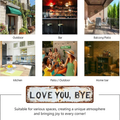 🏡LOVE YOU, BYE – Vintage Metal Wall Sign