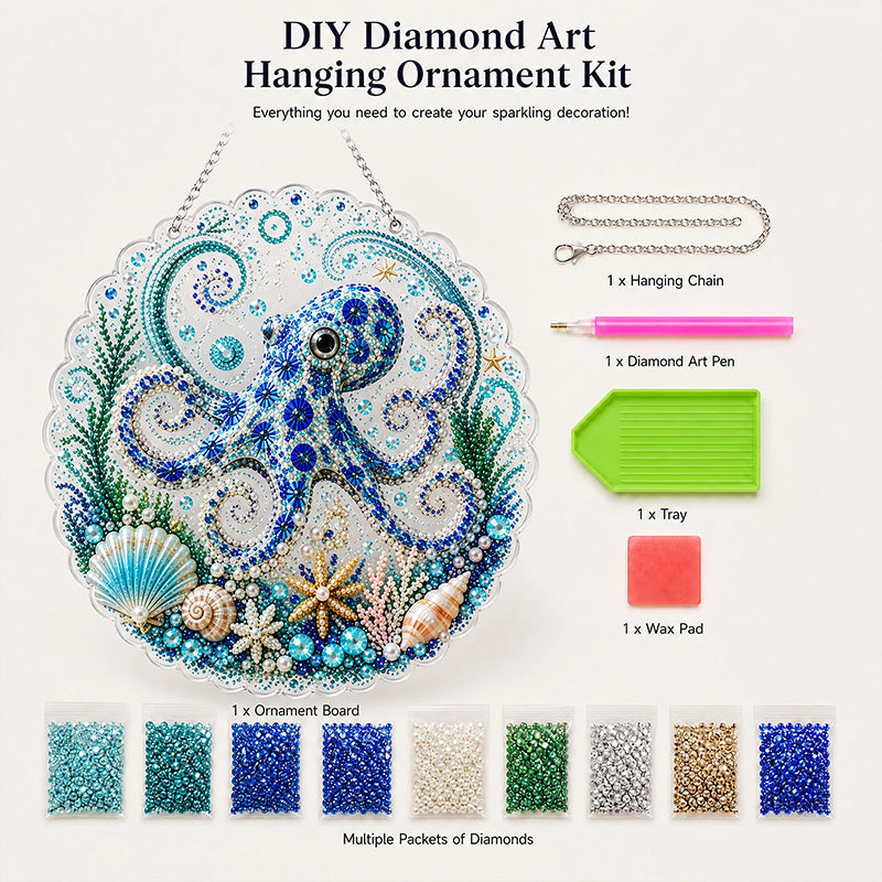 🌊Handmade Acrylic Ocean DIY Hanging Decor