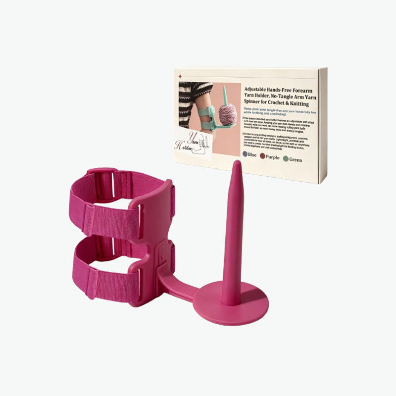 🧶 Portable Arm Yarn Holder – Hands‑Free Anti‑Roll Yarn Support for Knitting & Crochet