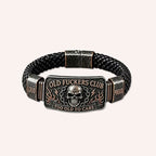 🤘Old Fuckers Club Braided Leather Bracelet - Too Old To Care