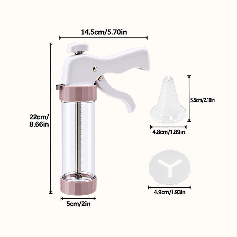 🍪 2-in-1 Cookie Press & Piping Set | Baking Party Vibe