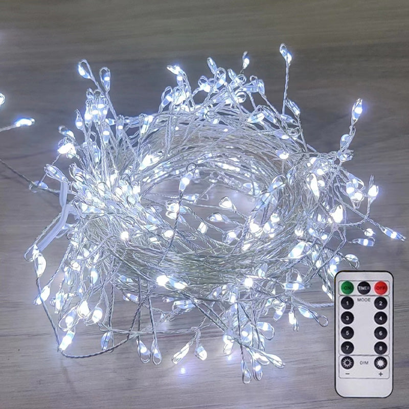 💛 3‑Tone Christmas Fairy Lights, Flexible Bendable Wire For Tree, Garland & Staircase Decor