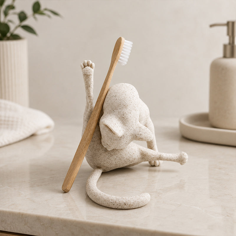 🐱✨ Grooming Cat Decorative Figurine