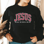 Christian Sweatshirt JE Hoodie Faith Sweatshirt - The Way, The Truth & The Life✝️