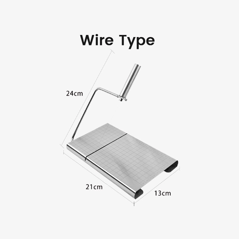 🧀✨ Stainless Steel Cheese Slicer with Scale – Effortless Even Slices for Your Platters!