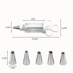 🎉 2026 Sale — Over 21,000 Sold! 🧁✨ Stop wrestling with messy piping bags — this stainless steel decorating gun fills, frosts, and finishes in seconds. One tool, endless creativity. 🍰