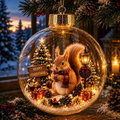 🎄 Winter Animal Spherical Holiday Accent